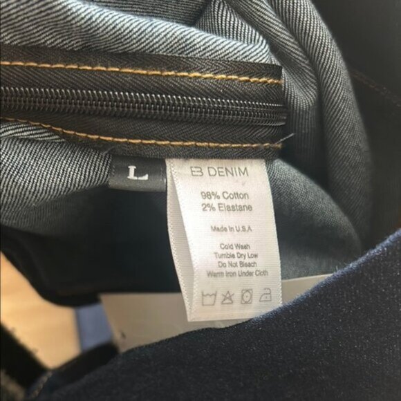 Dark Blue EB Denim Wide Leg Jeans - Picture 6 of 6